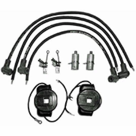 AFTERMARKET Tune Up Kit wWires Coil Points Condensers Fits John Deere 2 Cyl Motor ELI80-0056